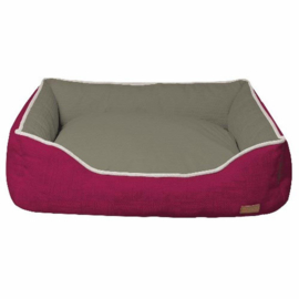 Croci - Rectangular Cozy Pet Bed Fuxia