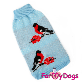 ForMyDogs - gebreide trui L.blauw - Goudvinken