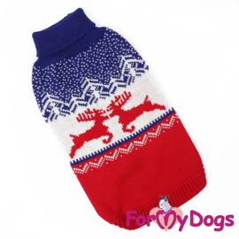 ForMyDogs - gebreide trui kerst - rendier