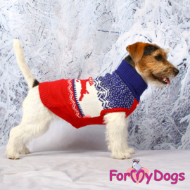 ForMyDogs - gebreide trui kerst - rendier