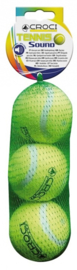 Croci - Tennisballen 3st met geluid