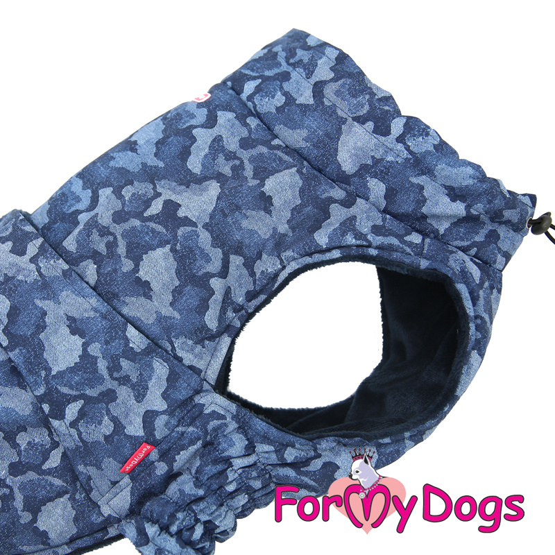 ForMyDogs - Caparison big dogs camouflage blauw - B3