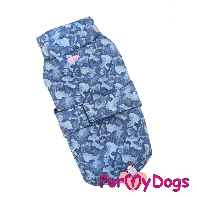 ForMyDogs - Frenchie/pugs Caparison camouflage blauw