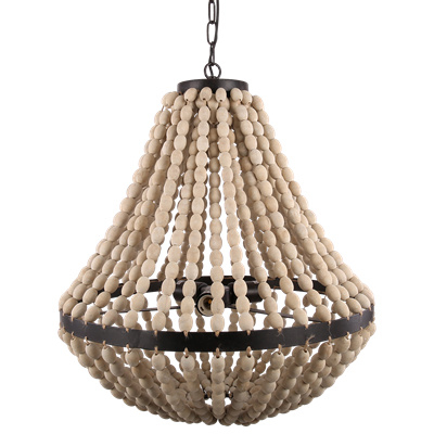Wonderbaar Hanglamp kralen naturel | Kroonluchters | Luxe-woonaccessoires FJ-61