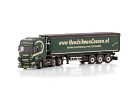 HENDRIK VAN LOENEN; SCANIA R HIGHLINE CR20H 6X2 TAG AXLE TIPPER VOLUME TRAILER - 3 AXLE