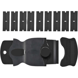 Ergonomische Scraper met 10 plastic mesjes