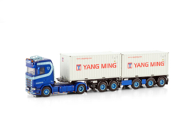 VAN WONDEREN BEESD B.V.; SCANIA S NORMAL CS20N 4X2 2CONNECT COMBI TRAILER - 2+3 AXLE + 2X 20FT CONTAINER