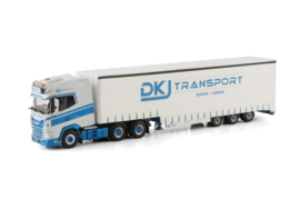DKJ Transport; DAF XG+ 6X2 TAG AXLE SEMI WITH CURTAIN - 3 AXLE