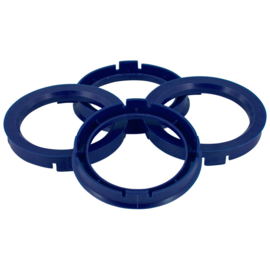 Centreer ring set 64.0->56.6mm Reflex Blauw