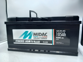 Midac AGM Start & Stop  IT6 AGM 12V 105Ah