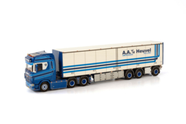 A.A. VD HEUVEL; SCANIA S HIGHLINE CS20H 6X2 TAG AXLE BOX TRAILER - 3 AXLE