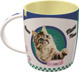 Retro koffiebeker Together Cats