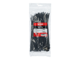 Womi Kabelbinders 200x4.8mm zwart 100 stuks