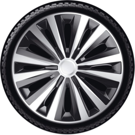 4-Delige J-Tec Wieldoppenset Multi 14-inch zilver/zwart