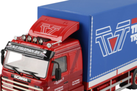 Tieleman; SCANIA 3 SERIES STREAMLINE 4X2 RIGED BOX TRUCK DRAWBAR TRAILER
