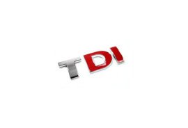Volkswagen TDI logo 2x rood 3b0853675LGQF
