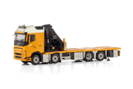 Mourik; VOLVO FH5 GLOBETROTTER 8X2 TAG AXLE RIGED FLATBED TRUCK 8X2 TAG AXLE WITH PALFINGER