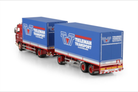 Tieleman; SCANIA 3 SERIES STREAMLINE 4X2 RIGED BOX TRUCK DRAWBAR TRAILER