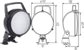 Saw Werklicht , H3 6V/12V/24V , 14,5cm