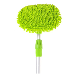 Wasborstel - Telescopische steel 250cm - Chenille Microvezel Hoes