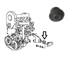 Motorsteun Volkswagen Jetta 1978-1984 ( Links )