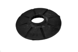 Achter veerpoot schotel rubber onder  Opel Astra H 2004 tot 2010