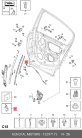 Beugel Handvat Opel Corsa D 2011-2014