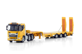 Premium Line; DAF XF SL 6X2 TWIN STEER SEMI LOW LOADER WITH RAMPS - 3 AXLE