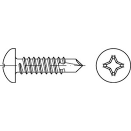 Zelfborende schroef kruis 4,2X19 MM