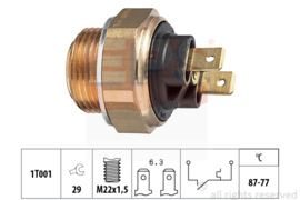 Thermoschakelaar Peugeot 305 87-77 graden