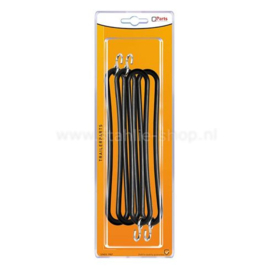 Q-Parts Spanrubber 200mm met S-haak Set à 4st