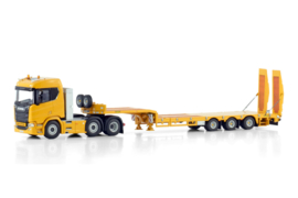 Premium Line; SCANIA R NORMAL CR20N 6X2 TWIN STEER SEMI LOW LOADER WITH RAMPS - 3 AXLE