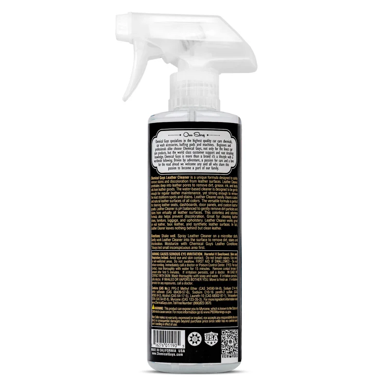 Chemical Guys Leather Cleaner Colorless & Odorless Super Cleaner (473ml)
