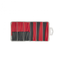 Assortiment Krimpkous zwart/rood 127 pcs