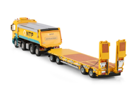 NTP; SCANIA G NORMAL CG17N TIPPER TRUCK 8X2 TAG AXLE LOW LOADER DRAWBAR TRAILER - 4 AXLE