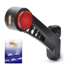 Led Breedtelamp Met Reflector 12/24V Schuin Links