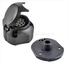 Q-Parts Stekkerdoos PVC 13-polig type Jaeger + afdichtingsrubber