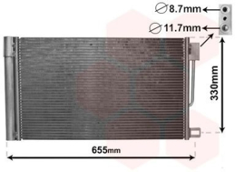 Airco condensor Fiat Punto Evo  2009 - 2012