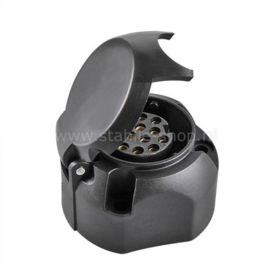 Q-Parts Stekkerdoos PVC 13-polig type Jaeger + afdichtingsrubber