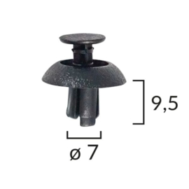 Bevestigingsclip Toyota