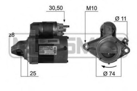 Startmotor Peugeot 107 1.0 benzine