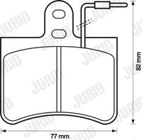 Remblokken set Citroen C35 2.0,2.2D,2.5D 1973 tot 1994 (achter)