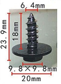 PLAATSCHROEF 4,8X16 DIAMETER=17