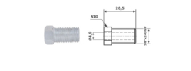 Remleiding wartel 3/8"x 24 x 5  mm