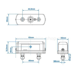 Q-Parts Kentekenverlichting 85mm x 35mm