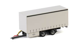 WHITE LINE; CENTRE-AXLED DRAWBAR | CURTAINSIDE TRAILER - 2 AXLE