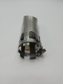 Uitlaat Sierstuk 2,4-4,8Ø x15 Lang cm (chrome/RVS look)