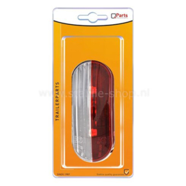 Q-Parts Breedtelicht 12v / 24v 6 LED 98mm x 42mm Rood / Wit Links