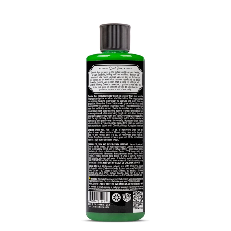 Chemical Guys Honeydew Snow Foam Auto Wash Cleanser (473ml)