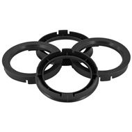 Centreer ring set 74.1->72.6mm Black